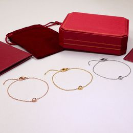 Designer Luxury Fashion bracelet Jewellery party rings diamond pendant Rose Gold Bracelets for women Stainless steel chain bracelet jewellery gift
