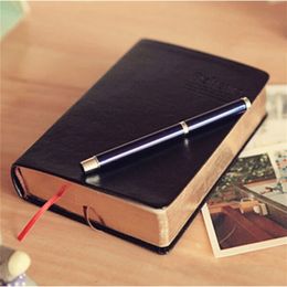 Notepads Vintage Thick Paper Notebook Notepad Leather Bible Diary Book Zakka Journals Agenda Planner School Office Stationery Supplies 220927