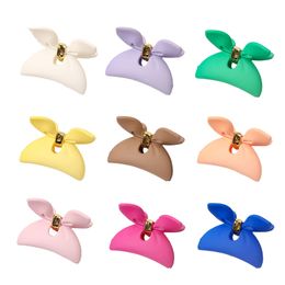 New Fashion Fine Frosted Bunny Ears Geometric Triangle Hairpin Hair Claw Barrettes for Women Girl Accessories Headwear