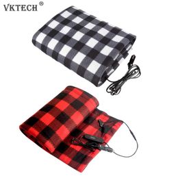 Blanket Electric Car Volt Heated Fleece Travel Throw Safety Timer Constant Temperature Heating for Winter Y2209