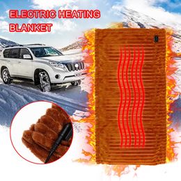 Blanket Electric Heated Carbon Fibre for Car Truck RV Travelling Cold Weather 46cm x 80cm Y2209