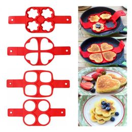 Egg Pancake Ring Nonstick Baking Moulds Maker Mould Silicone Cooker Fried Eggs Shaper Omelette Moulds for Kitchen