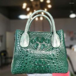 Evening Bags Ouruili European And American Style Crocodile Skin Female Package Solid Colour Women Hangbag