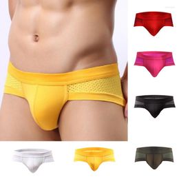 Underpants Sexy Men Briefs Underwear Summer Solid Colour Men's Boxer Shorts Breathable Comfortable Modal Male Panties