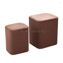 Clothing Storage Creative Stool Fabric Locker Chair Home Bench Sit Sofa Toy Box Bedroom Small Shoe