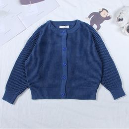 Jackets Baby Girls Jacket Sweaters Korea Kids Clothes Spring Autumn Cotton Children Knit Coats Fashion Sweater Boys Cardigan Coat 220928