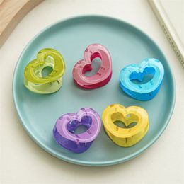 New Fashion Clamps Small Candy Color Heart Grab Clip Sweet Hair Grab Hairpin Barrettes for Women Girl Accessories Headwear