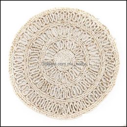 Mats Pads Placemats Wipeable Boho For Round Table Heat Resistant Sts Rustic Place Farmhouse Drop Delivery 2021 Home Garden Kitchen Dhra5