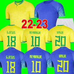 2022-23 World Cup soccer jersey BRAZILS Camiseta de futbol PAQUETA NERES COUTINHO football shirt JESUS MARCELO PELE CASEMIRO Yellow brasil maillots National Team
