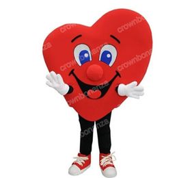 halloween red heart Mascot Costumes Cartoon Character Outfit Suit Xmas Outdoor Party Outfit Adult Size Promotional Advertising Clothings