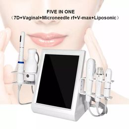 7D Hifu Multi-Functional Beauty Equipment For Body Slimming Wrinkle Removal Skin Rejuvenation Face Lifting Vaginal Tightening Salon Use Beauty Instrument