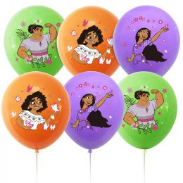 Encanto Ladex Balloons Encanto Decoración de cumpleaños de la fiesta Mirabel Mirabel Baby Shower Niños Partido Fiesta Globos de látex