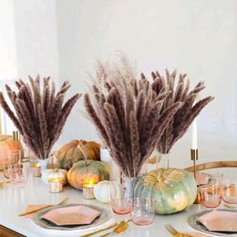 Decorative Flowers 30pcs Dekoration Small Reed Natural Dried Pampas Grass Phragmites Artificial Plants Wedding Flower Bunch