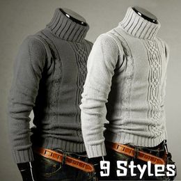 Men's Sweaters Winter Men's High Quality Turtleneck Sweater Thicken Sweater Casual Pullover 220928