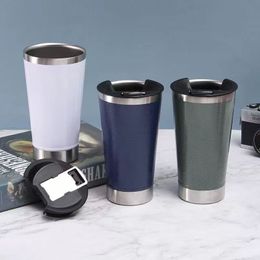 20oz Stainless Steel Mug Thermal Cups With Lid For Cold And Warm Water With bottle Opener Coffee Beer RRB15880