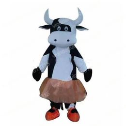 Performance cute cows Mascot Costumes Carnival Hallowen Gifts Unisex Outdoor Advertising Outfit Suit Holiday Celebration Cartoon Character Outfits