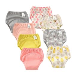Cloth Diapers 8PCS Waterproof Mesh Training Pants Reusable Summer Toilet Trainer Panty Underwear Bebe Diaper Briefs Wholesale 220927