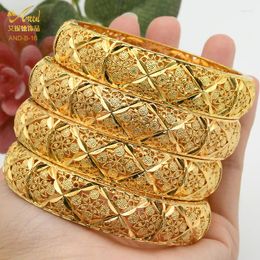 Bangle African Dubai Gold Plated Jewellery Bangles For Women Ethiopian Brdial Wedding Party Gifts Middle East Arab Bracelets