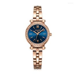 Wristwatches Julius Lady Women's Watch MIYOTA Quartz Fashion Hours Stainless Steel Bracelet Business Clock Girl's Birthday Gift Box 1167