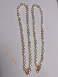 Chains A Pearl Necklace That Turns The Upper Body Into Playful And Agile Lady 6-7mm Freshwater Pearls Nearly Round Extremely Sl