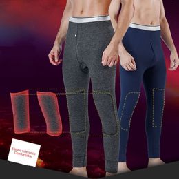 Men's Thermal Underwear Thermal Underwear Men Pants Leggings High Elasticity Men Push Up Legging Cotton Pajama High Elasticity Pants Men Skinny Pants 220927