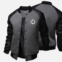 Men's Jackets ZOGAA Marca Ropa Deportiva Anime Z Tops Chaqueta Abrigo Fresca Cuello De Retales Casual Slim Fit Chaquetas Harajuku