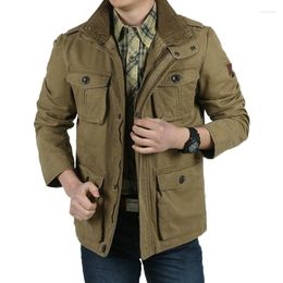 Men's Jackets Plus Size 7XL 8XL Loose Army Military Men Cotton Thich Warm Autumn Winter Mens Hombre Jaqueta Masculina