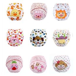 Cloth Diapers 3pc Baby Lovely Cartoon Waterproof Potty Training Pant Panties born Underpants Not 220927