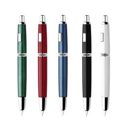 Fountain Pens MAJOHN A1 Press Retractable Fine Nib 0.4mm Metal Ink with Converter for Writing color 220927