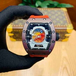 Multi-function Superclone Watches Wristwatch Designer Luxury Mens Mechanics Watch Richa Milles Wristwatch Space Planet Automatic Mechanical