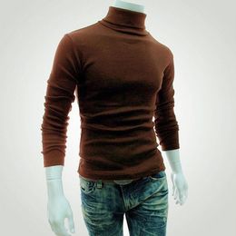 Men's Sweaters Spring Autumn Mens Pullovers Sweaters Turtleneck Knitted Sweater For Men Cotton Clothing Male Sweaters Full Black White Tops 220928