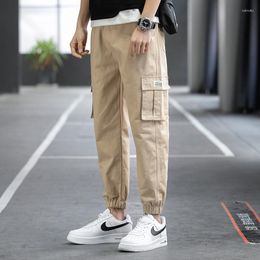 Men's Pants Y2K Mens Streetwear Techwear Cargo Work Harajuku Straight Casual For Men Sweatpants Wide Leg Joggers Alt Trousers Clothes