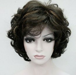 19 Colour Short Curly Women Wig Ladies Daily Natural Hair Wig Cosplay Wigs