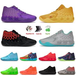 2022 Arrival Basketball Shoes LaMelo Ball University Gold Rock Ridge Red Black Blast Buzz City Galaxy Irdescent Dreams Mens Outdoor Sneakers