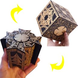 Decorative Objects Figurines 1 1 Hellraiser Cube Puzzle Box Removable Lament Horror Film Series Full Function Needle Props Model Ornaments 220928