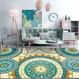 Carpets Fashion Modern Beige Green Big Circle Gear Floor Mat Living Room Plush Rug Kitchen Bedroom Door Carpet Customization