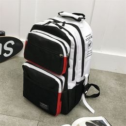 School Bags Large Men Backpack Women Bag for teenager girl High College Student Korean style Back Pack 220926