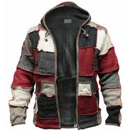 Men's Jackets Creativity Jacket Clothing Autumn Zipper Colour Matching Cardigan Sweatshirt Casual Winter Hoodie T220926