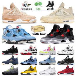 2021 Arrival Men Trainers Jumpman 4 4s FIBA Basketball Designers Shoes Sports Sneakers Shimmer Sail White Oreo Black Cat Women DIY Infrared jordens jordon