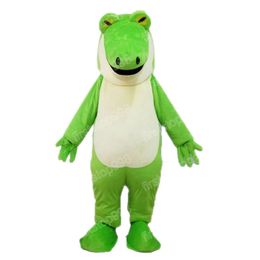 Halloween Green Crocodile Mascot Costume simulation Cartoon Anime theme character Adults Size Christmas Outdoor Advertising Outfit Suit