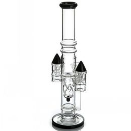 16.5inchs Gravity Glass Water bongs Heady Glass Dab Rigs Hookahs Double Recycler Percolator Water Pipes With 18mm Bowl