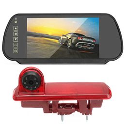 Car 7'' Monitor Brake Light Reversing Camera For Vauxhall Renault Vivaro Opel Trafic