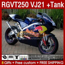 Fairings Kit & Tank For SUZUKI RGVT250 SAPC VJ21 RGV-250CC 88-89 Bodyworks 159No.61 RGVT-250 RGV-250 RGV250 88 89 RGVT RGV 250 CC 250CC 1988 1989 Fairing Kit blue yellow