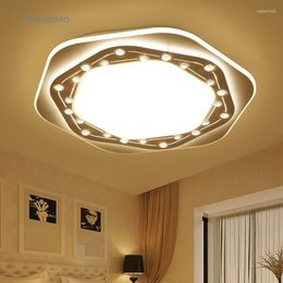 Chandeliers Ultra - Thin LED Ceiling Lamp Modern Simple Living Room Lights Warm Bedroom Study Shaped AC110-240V