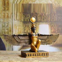 Decorative Objects Figurines Isis Goddess Figurines Patron Saint Of The Earth Statue Eye Of Egypt Art Decoration Creative Resin Craft Home Decor Accessories 220928