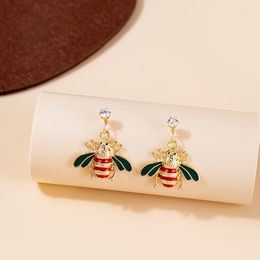 Stud Earrings 2022 Forest Series Small Fresh Bee Female Colorful Childlike Girl Fashion Jewelry Gift Trend