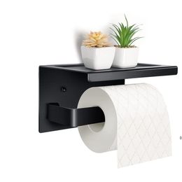 Stainless Steel Punch-Free Toilet Boxes Paper Shelf Bathroom Kitchen Wall-Mounted Sticky Storage Box Roll Paper Holder GCB15884