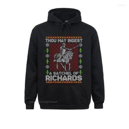 Men's Hoodies Men's & Sweatshirts Thou May Ingest A Satchel Of Richards Funny Ugly Christmas Hoodie Group Holiday Fall Brand Hoods Men