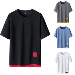 Men's T Shirts Fashion Brand Hip Hop Men T-Shirts 2022 Summer Shirt Casual Solid Tshirts Street Clothing Tee Tops