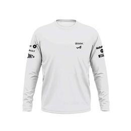 Alonso Alpine F1 Team Motorsport Long T Shirt Racing Teamline Men Polyester Quick Dry Breathable Anti-uv Do Not Fade Jerseys Formula One Autumn Top 685